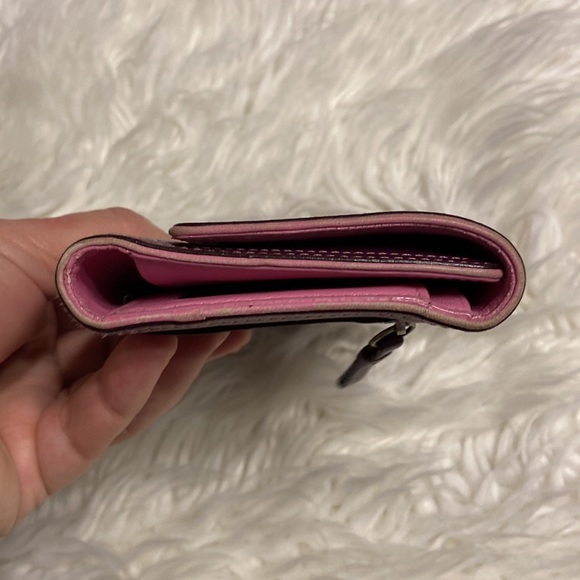 COACH Purple Leather Wallet used in good condition size in pictures - Picture 15 of 16